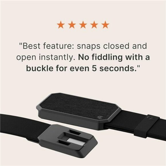 Mens Stretch Nylon Belt Magnetic Buckle Tactical Adjustable Webbing Belt - Picture 5 of 7